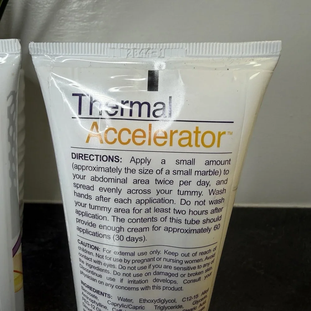 Thermal Accelerator Tummy Cream Skin Firming 6 oz SEALED Lot of 2